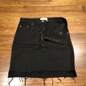 Aritzia Black Jean Skirt